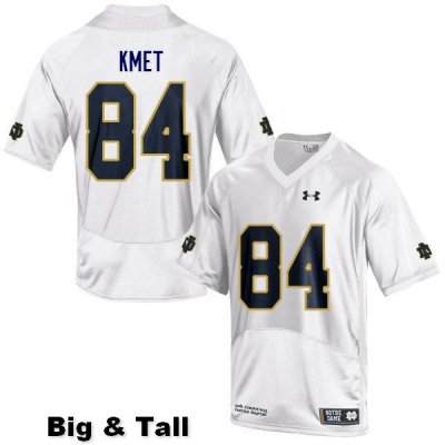 Notre Dame Fighting Irish Men's Cole Kmet #84 White Under Armour Authentic Stitched Big & Tall College NCAA Football Jersey SOP8199IK